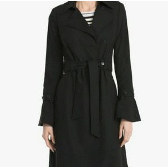 White House Black Market flirty trench coat - Picture 2 of 7